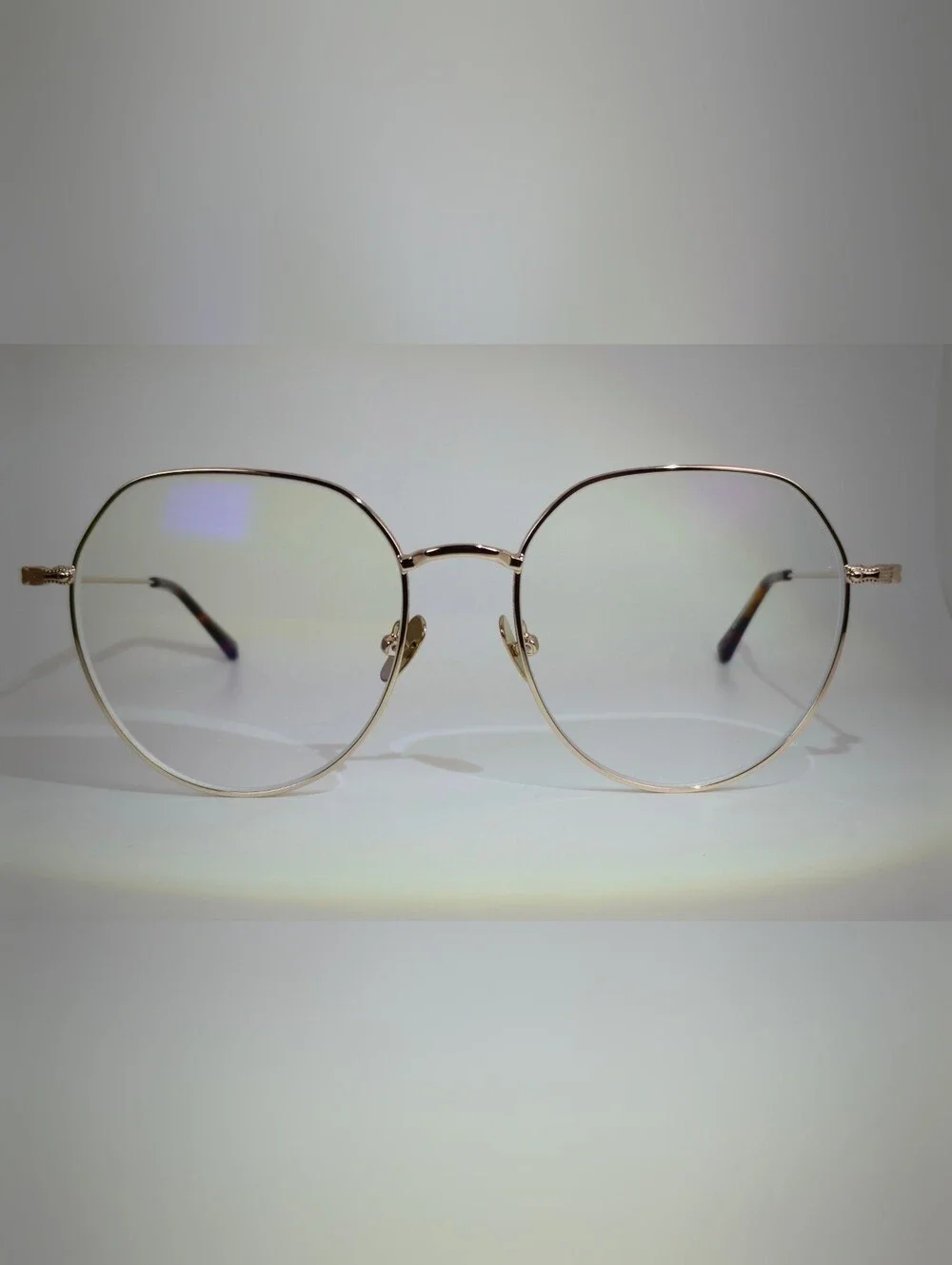 Emotion. Gold Wireframe Round Women's Glasses